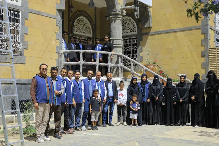 Nahbal Pharma team together outside the company office
