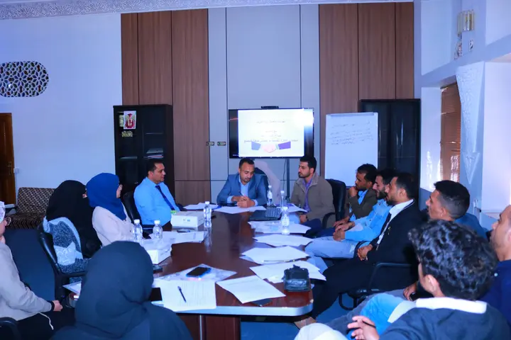 A coordination meeting at the Nahbal Pharma office