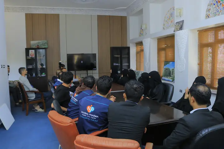 Nahbal Pharma team during an internal briefing