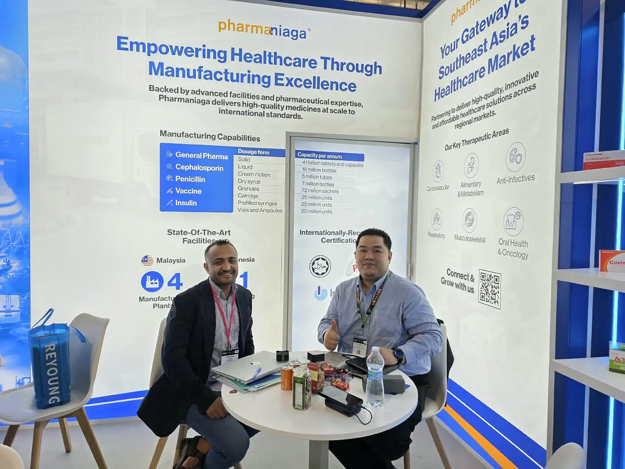 Nahbal Pharma professional meeting at the Pharmaniaga stand