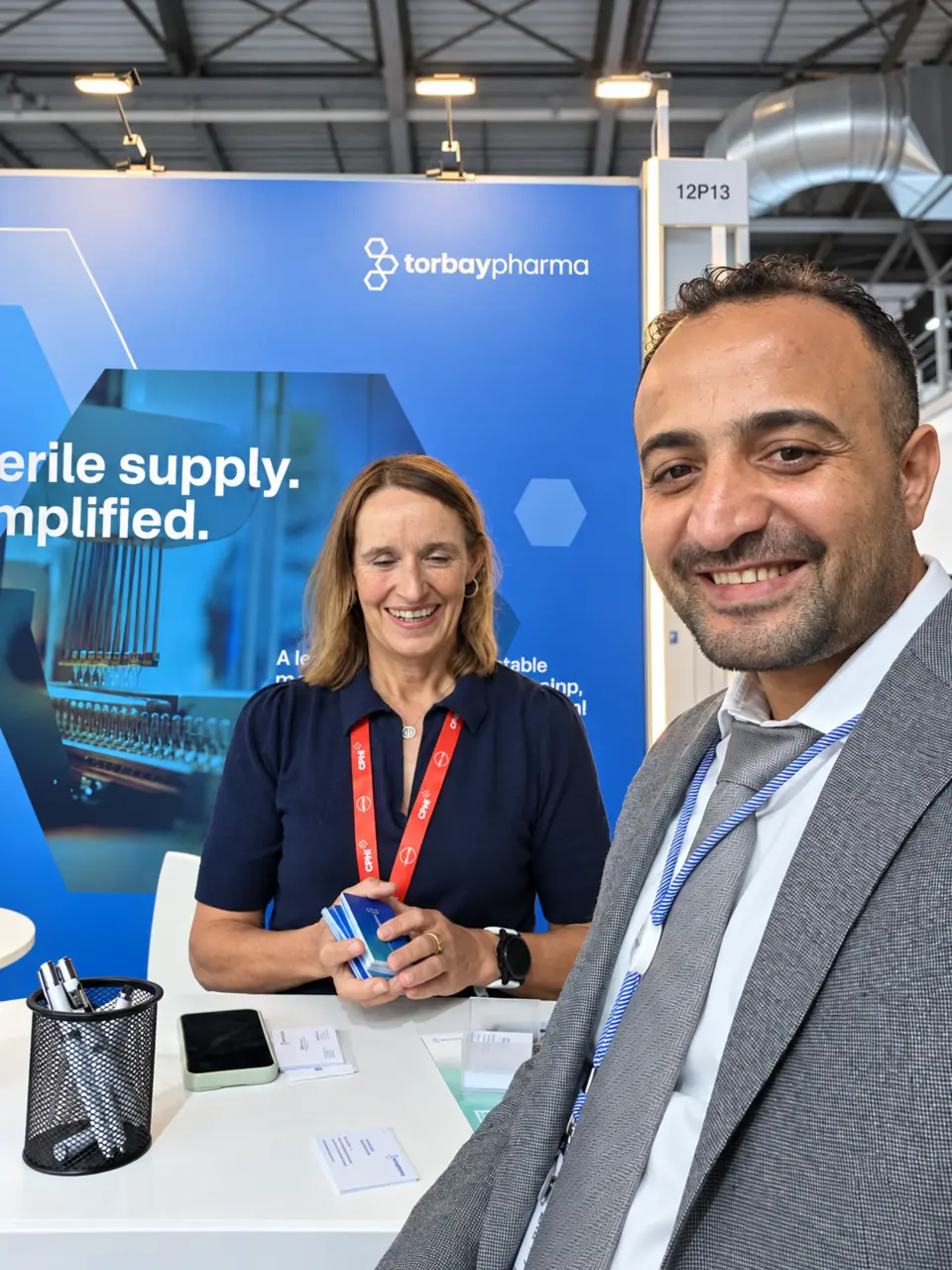 Nahbal Pharma meeting at the Torbay Pharma stand
