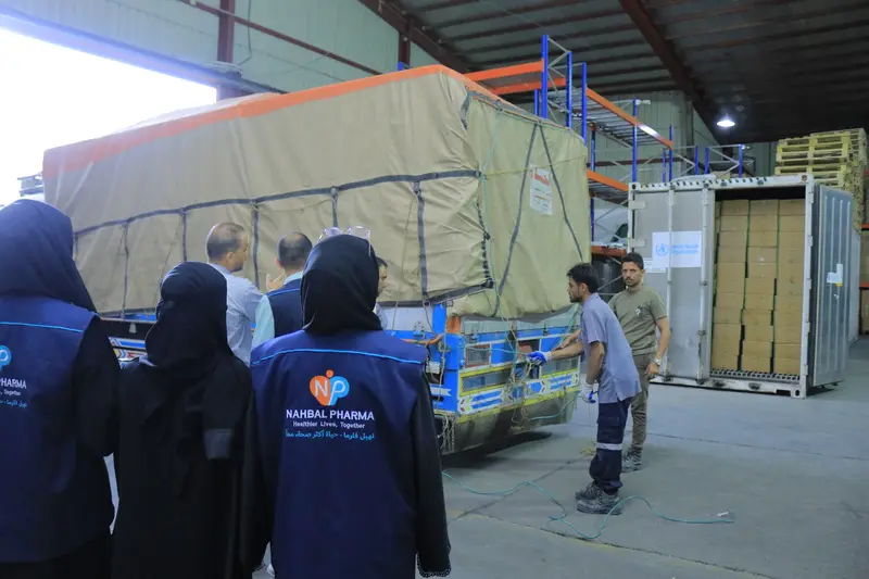 Nahbal team overseeing the start of warehouse receiving